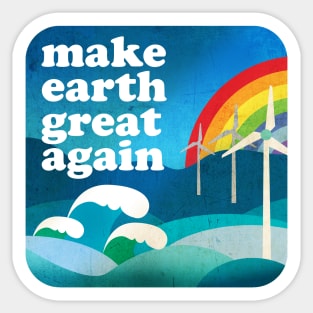 MAKE EARTH GREAT AGAIN - ILLUSTRATION 02. Sticker